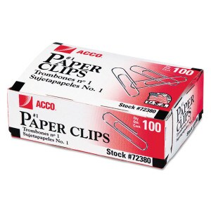 No.1 Paper Clips - 100 Ct.